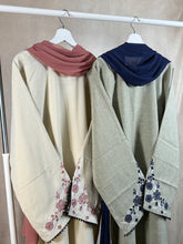 Load image into Gallery viewer, nura bloom cream & pink abaya