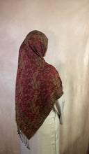 Load image into Gallery viewer, Safiya Crimson Pashmina Hijab
